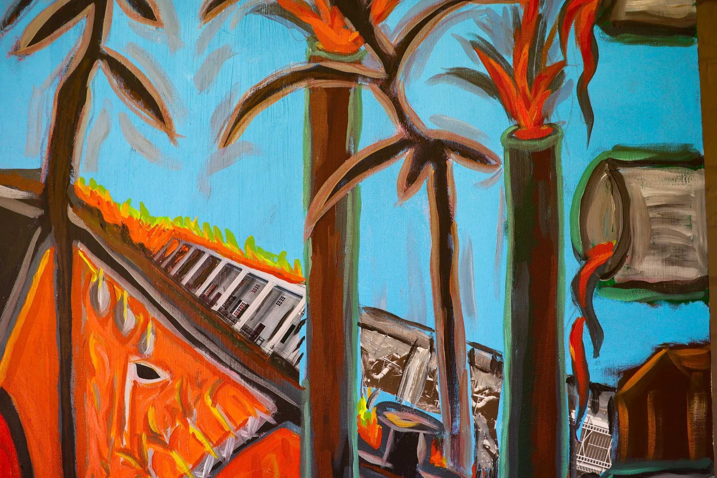 6 a. "Manufactured Landscapes: Hot Tipping Point"  detail.