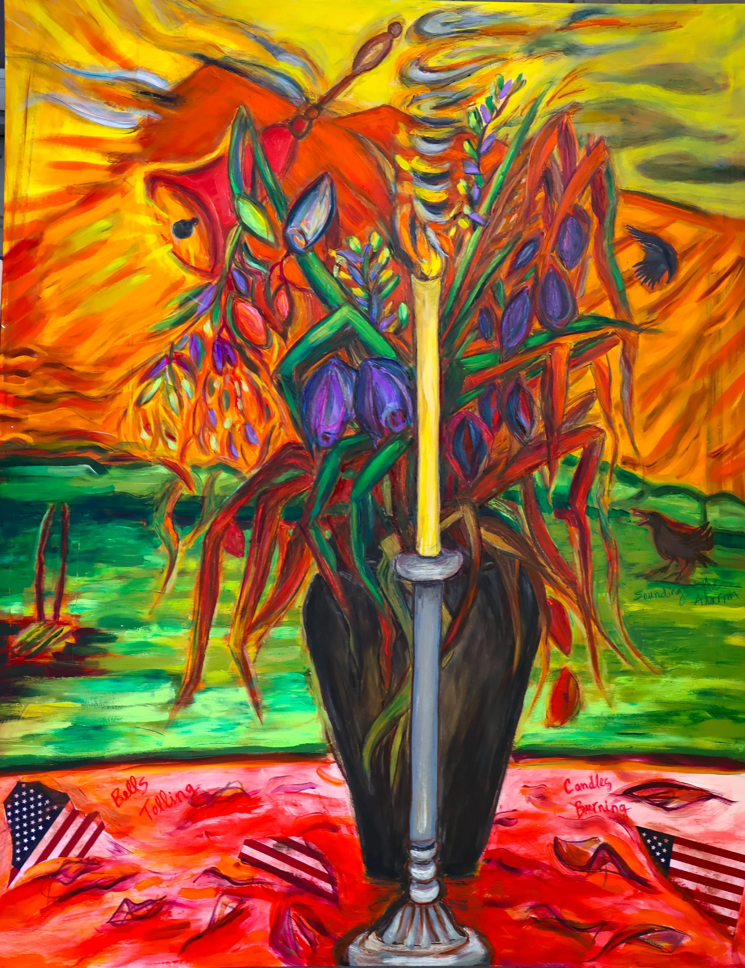 1. "Bells Tolling" (2025, 32 x 40).