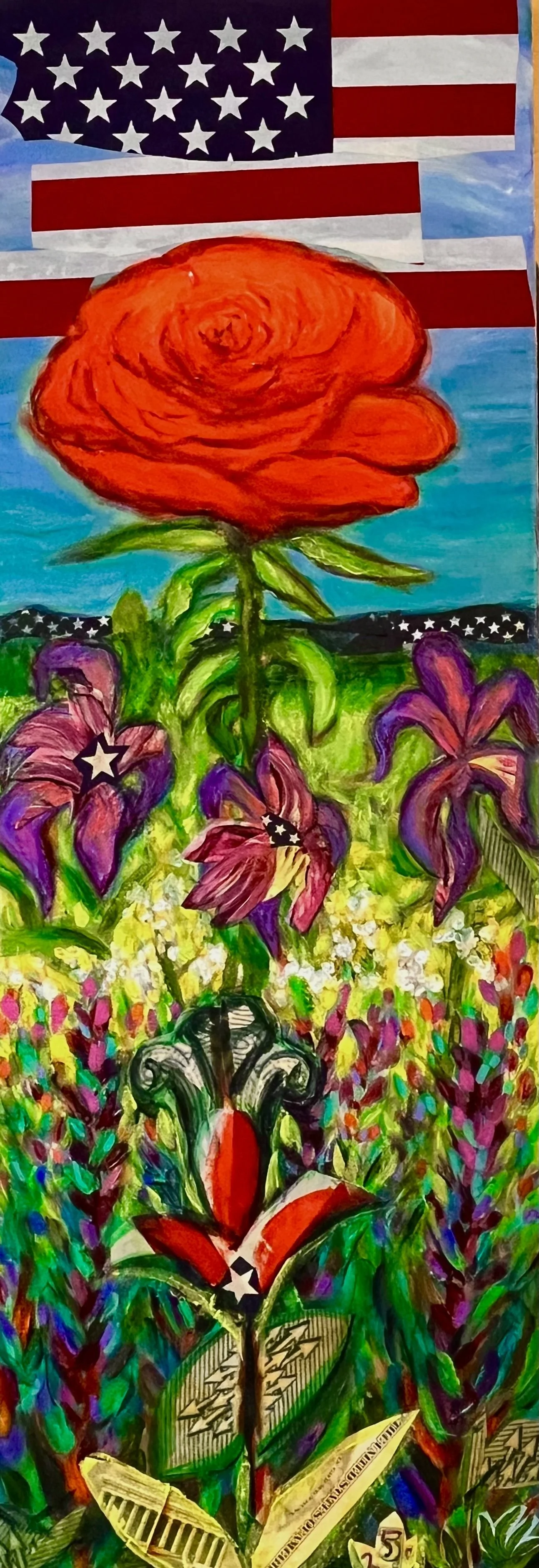 Huacuja American Florals Diptych