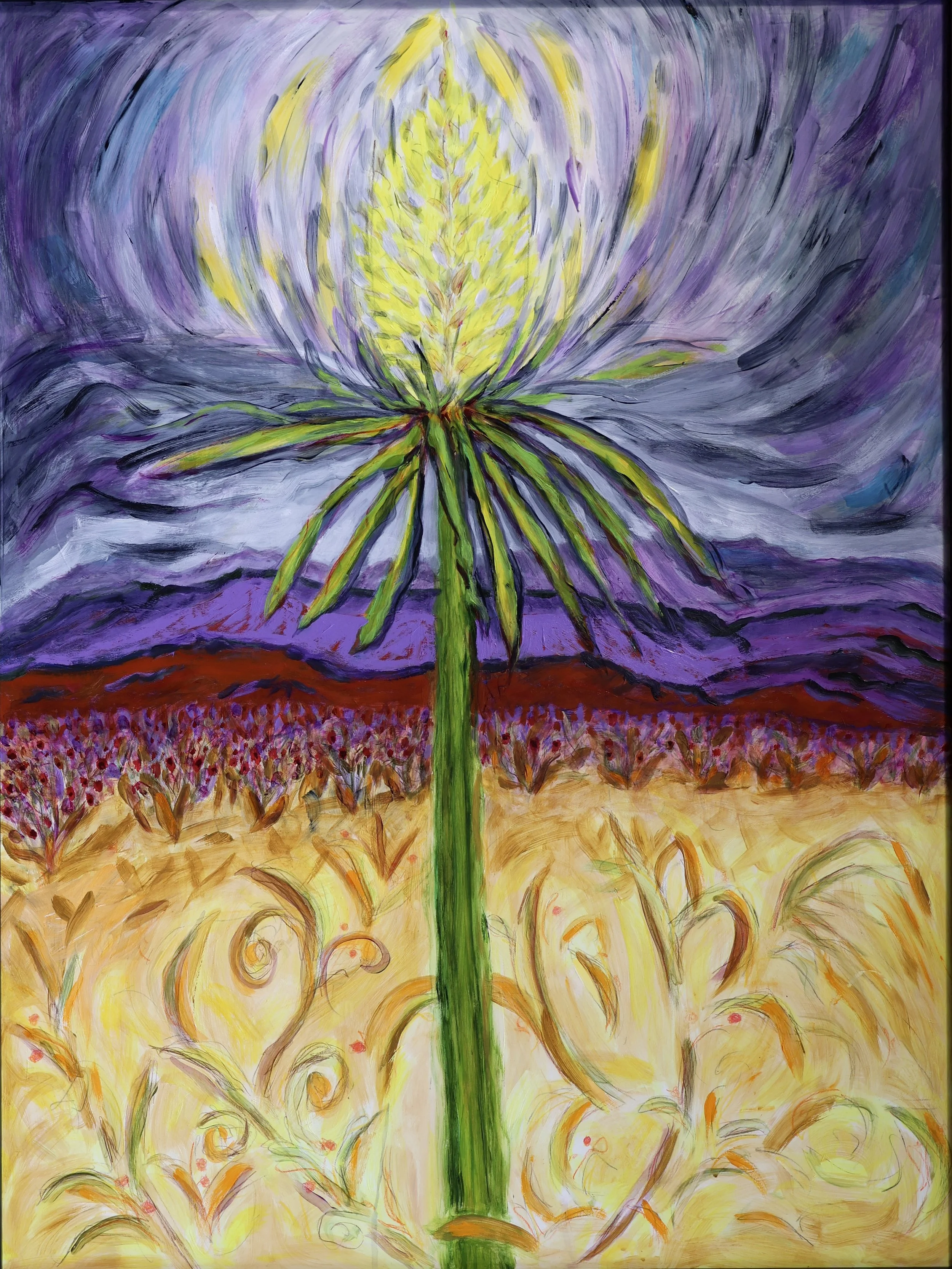 3. "Range, New Mexico" (2025, 30 x 40).