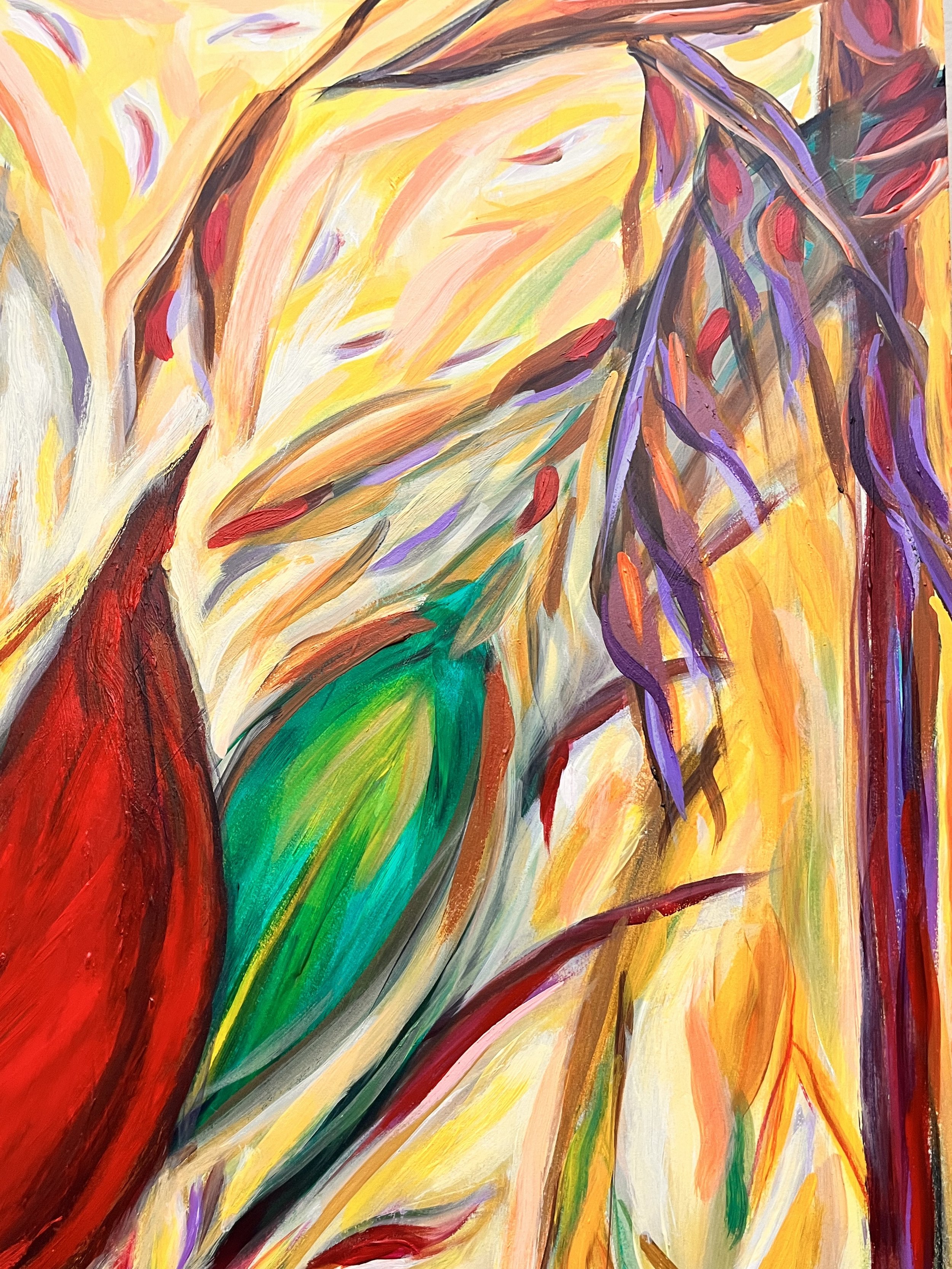 1 a.  "Autumn, Mad River Corridor" detail.
