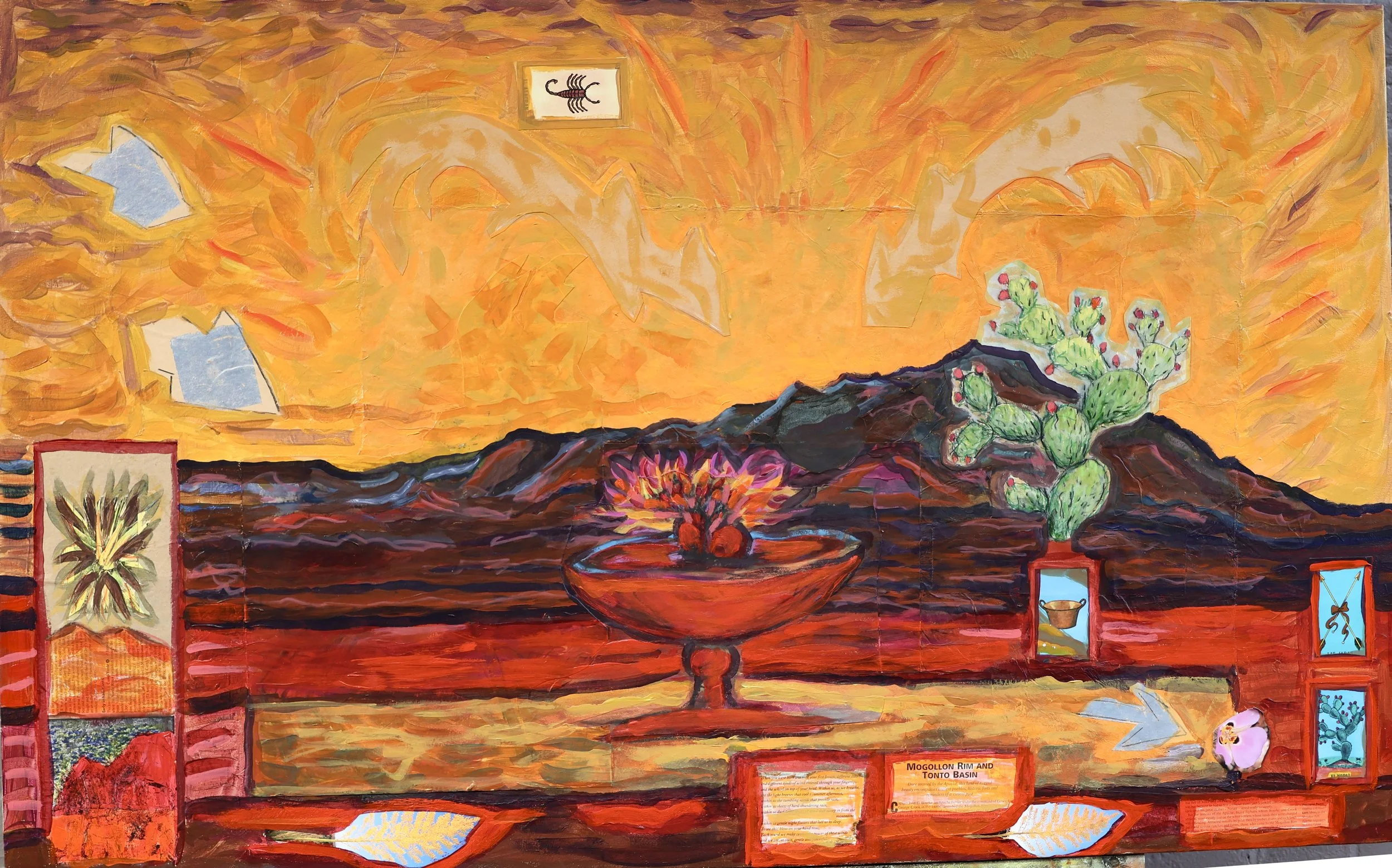 8. "Mogollon Rim and Tonto Basin, Arizona" 2025, 48 x 36).