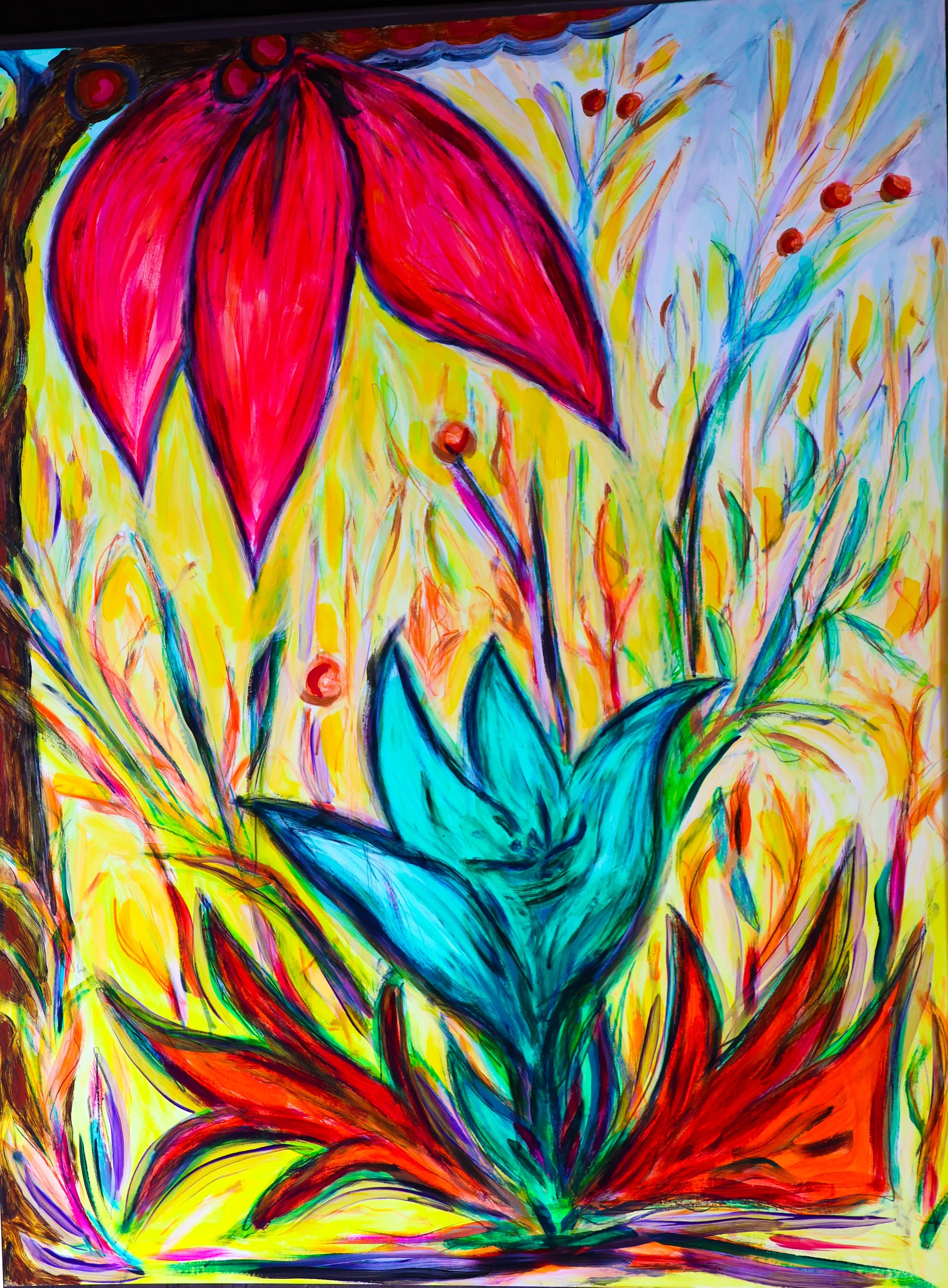 2. "Spring, Mad River Corridor" (2025, 30 x 40).