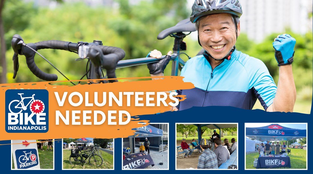 May is Bike Month and Bike Indianapolis has a lot of fun events planned but that means we need your help! Please consider donating your time and talent. There are lots of volunteer opportunities to share your love of cycling.  Sign up at the followin
