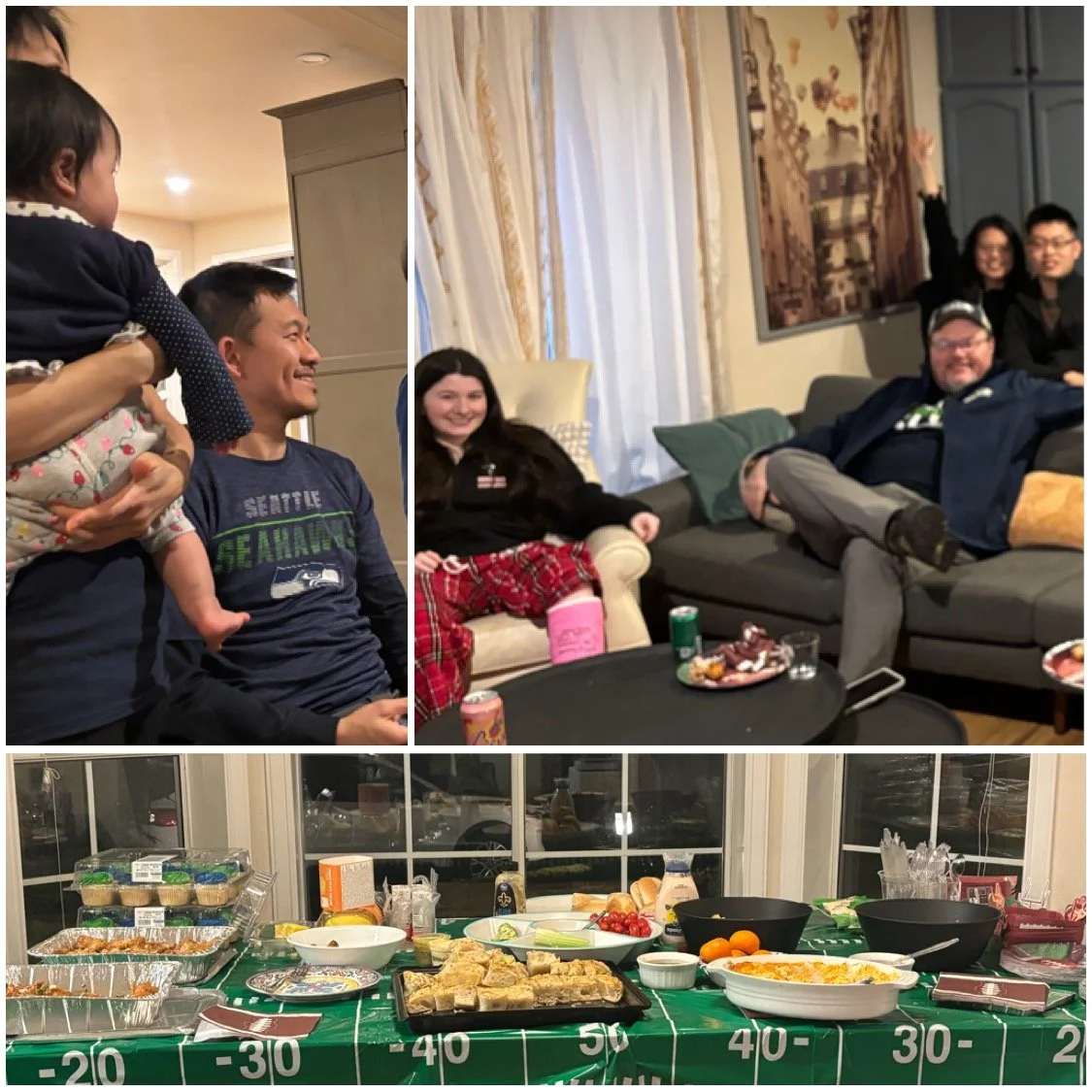 Great food and friendships made last Sunday's football game a special celebration together. 💙📣