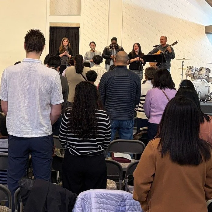 Last Sunday we gathered around Philippians 3 &mdash; pressing on in Christ.

Mason taught. The Rebongs and friends from Nations Church led us in worship. We ended by praying together.

Then we lingered with Dave&rsquo;s yummy treats and good conversa