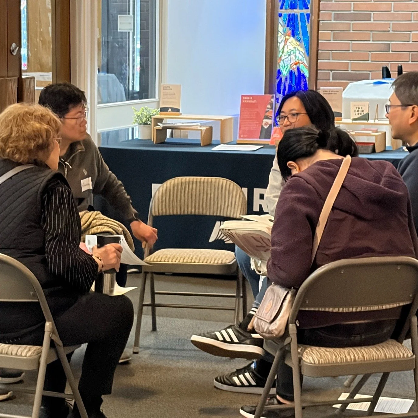 One thing that makes our Sundays distinct is what happens after the message.

We break into small groups. That simple step leads to deeper connection. We grow. We share life. We pray. We love one another.

Join us at 9:30a in the chapel at Eastside C