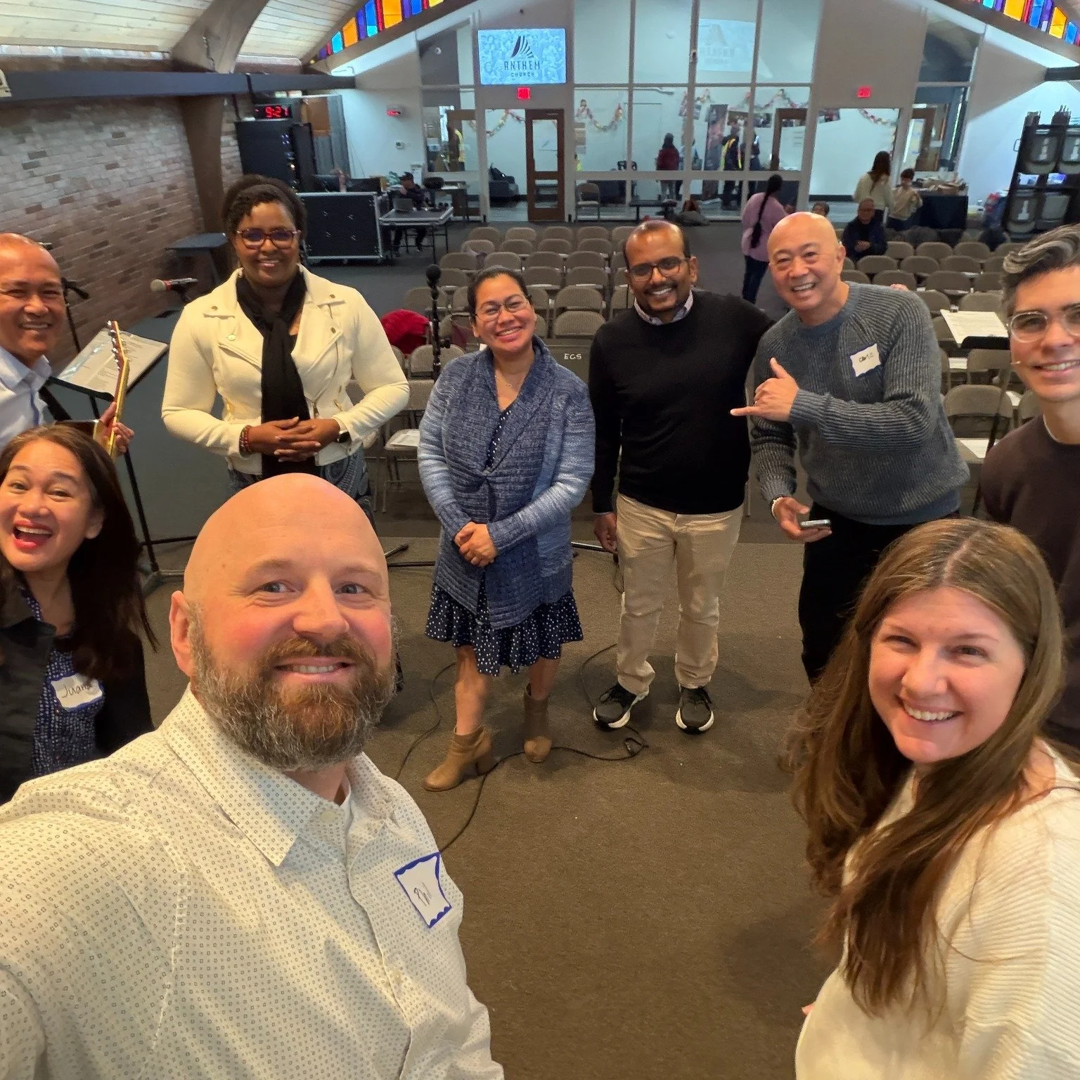 A favorite moment each week is after setup &amp; before people arrive, and how we circle up as a team.

It&rsquo;s a simple, meaningful time that reminds us how we look forward to what God is going to do together as a church.