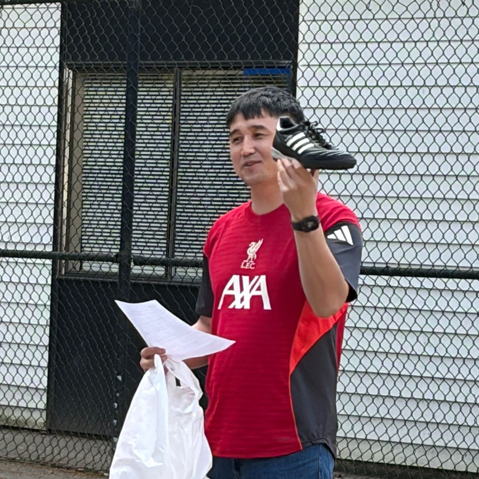 We moved outdoors for our final week ☀️

Ganzo prayed for sunshine&hellip; and God answered. So we hit the field for our Indoor Kid Soccer Club finale.

Pizza party.
&ldquo;Billy the Boot&rdquo; sharing the gospel.
World Cup games.
Parents jumping in