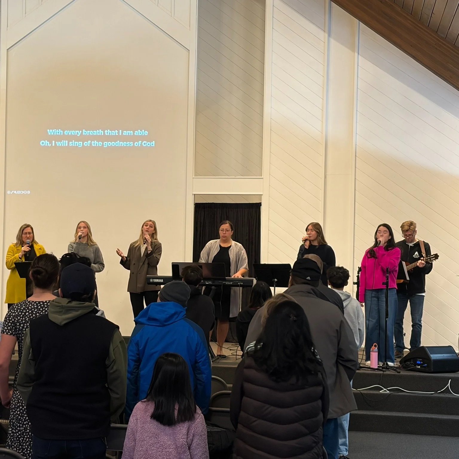 Last Sunday was a gift.

Led in worship by Eloise, and Yoana with her daughter and other friends from the Romanian Church&mdash;it was powerful to sing together.

Erica guided us in Corporate Prayer.

And we spent time in Philippians 4:8&ndash;9, lea