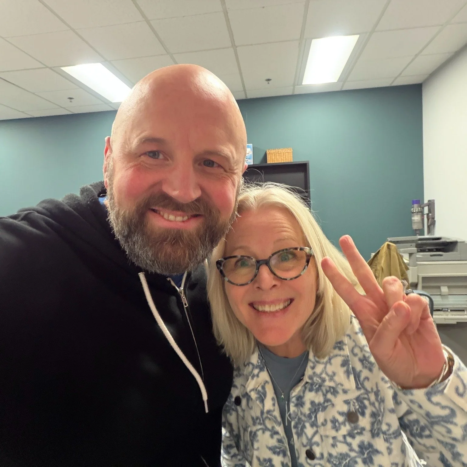 So grateful for the churches in our area.

Like our parent church, Crossroads Bible Church (CBC).

Susie Taylor at CBC is such a joy and jumped in to help Pastor Phil with printing for our new Theology Group materials.