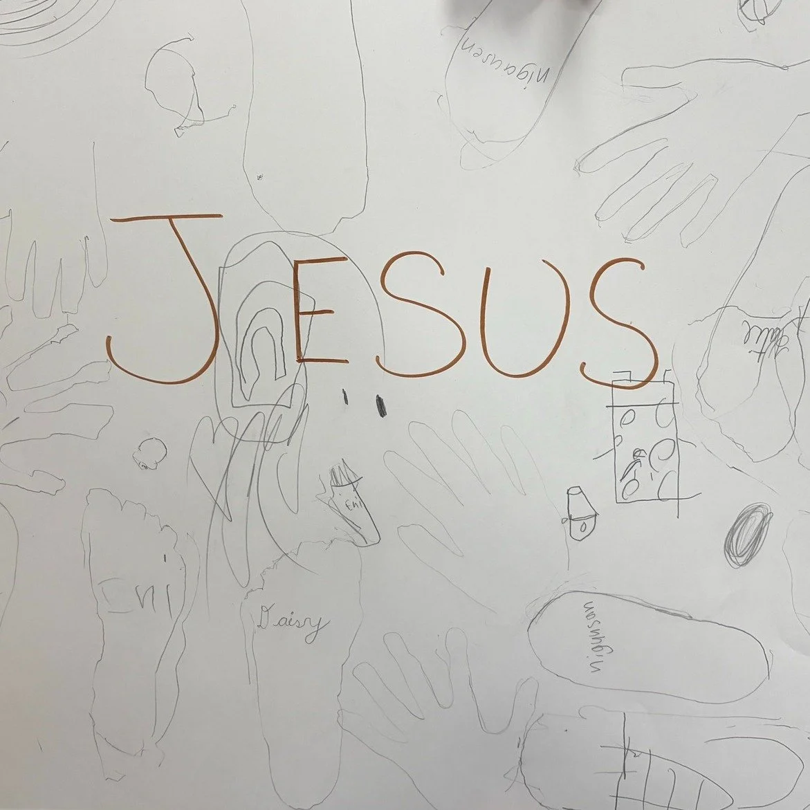 Sadie is so intentional about helping our kids learn about Jesus.

In this photo, they&rsquo;re tracing their feet&mdash;learning what it means to follow in the footsteps of Jesus. What a simple and powerful reminder.

Church isn&rsquo;t just somethi