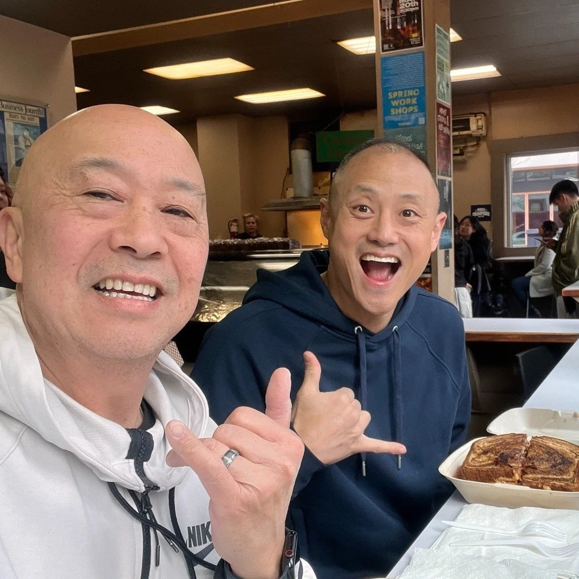 Fellowship is sharing life during the week and especially around some great food.

Here&rsquo;s a couple of the &ldquo;fellas&rdquo; building some&hellip; fellaship 😄