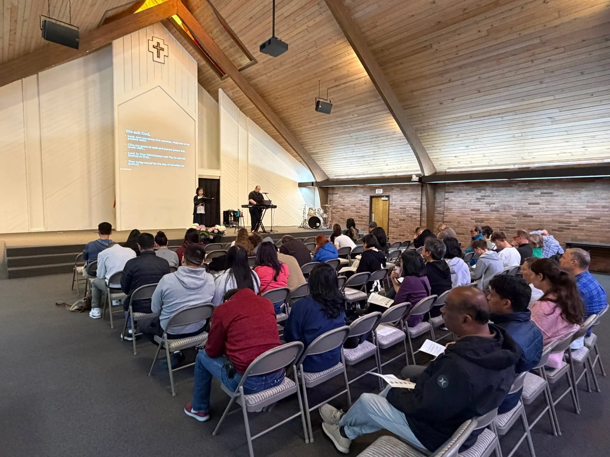 Join us today at 9:30am at ECS ❤️

Last Sunday was such a sweet time together. Mason led worship, Erica led corporate prayer, Pastor Phil taught, and people brought food to celebrate birthdays afterward 🎉

A beautiful &ldquo;body building&rdquo; eff