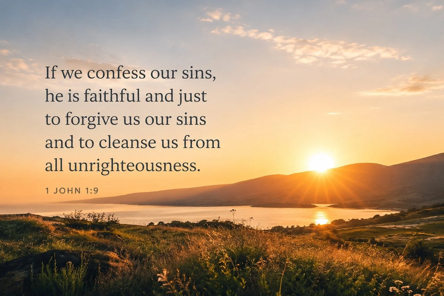 1 John 1:9 reminds us that God invites us to be honest with Him, even about the times we fall short. Confession means bringing our sin into the light, trusting God&rsquo;s character and His promise to forgive and cleanse us. Because He is faithful an