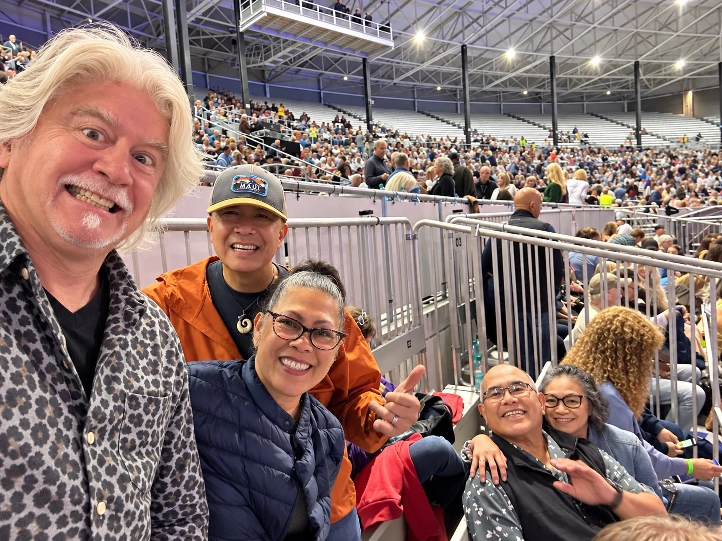 A concert and some good time together! Grateful for Carl, Annabelle, Jeff, Edwin, and Sol&mdash;and for friendships in Christ that carry into everyday life. ❤️