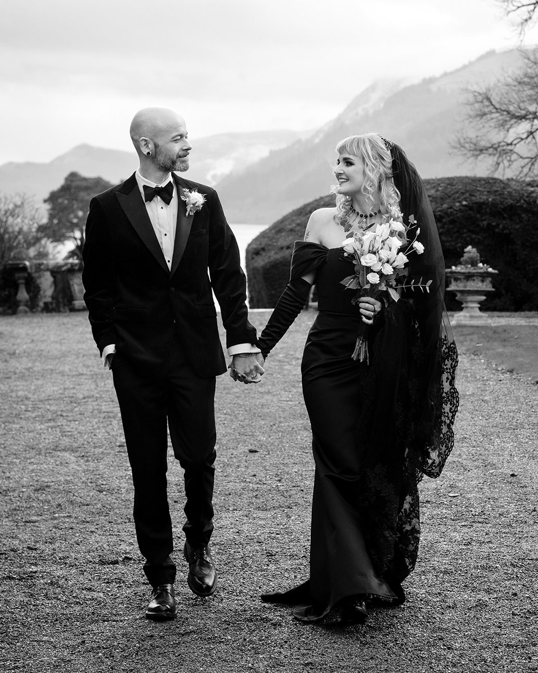 Kacey and Lauren 🖤

Venue: @armathwaitehallhotel
MUA: @abiblackmua_
Hair: @hairbysamantha1302
Dress designer: @tiadorraine

#luxurywedding #weddinginspiration #blackweddingdress #blackveil #blackveilbride #halloweenwedding #halloweenbride #gothweddi