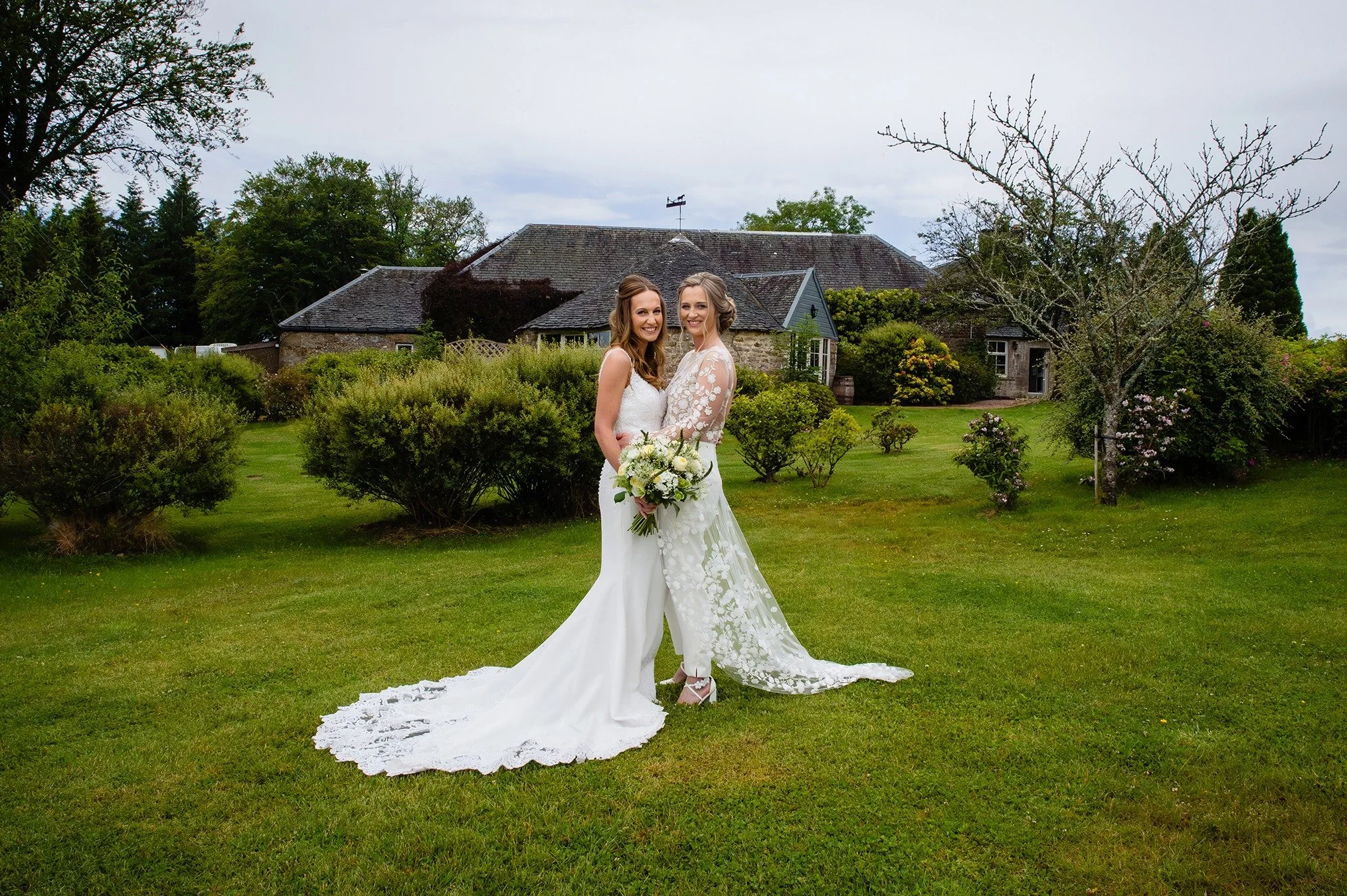 I was back at the beautiful Harburn Barn for Heather and Alison&rsquo;s wedding. It was a brilliant day from start to finish and they both looked absolutely stunning! Thank you so much for choosing me to be there with you and for your kind words.

&q