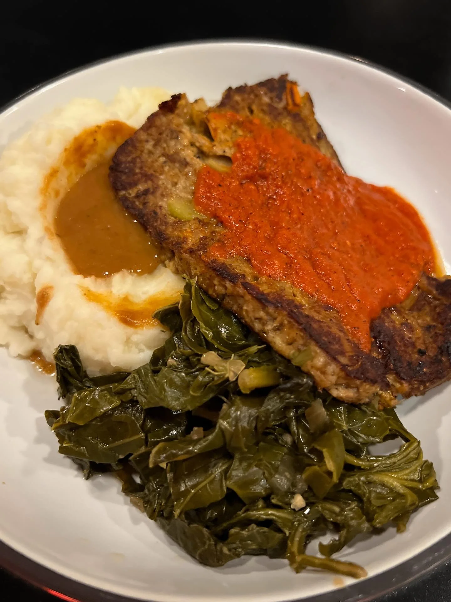 Our new Roasted Mushroom Meatloaf is all about cozy, feel-good flavor served with your choice of two sides:

Mashed Potatoes &amp; Gravy
Braised Collards
Pinto Beans
Mac n&rsquo; Chz
Fajita Veggies

Available for dine-in &amp; takeout 🤎