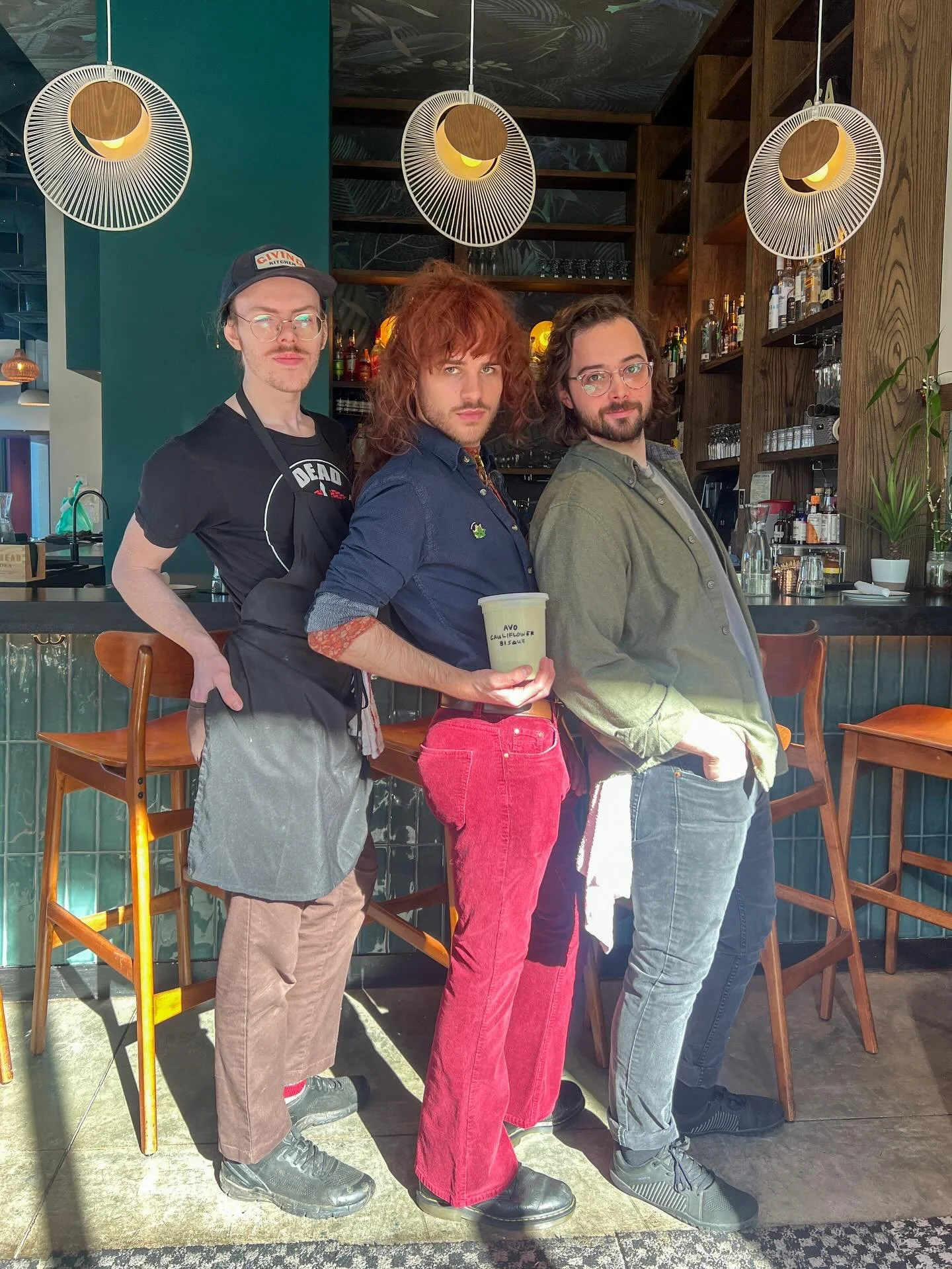 Winter weather calls for soup behavior ❄️🍲
Quart of Cauliflower Bisque for $13 because snow is rolling in and there is absolutely no way we are letting good soup go to waste! 

We rallied the troops and did a lil photoshoot with our soup 😂
Availabl