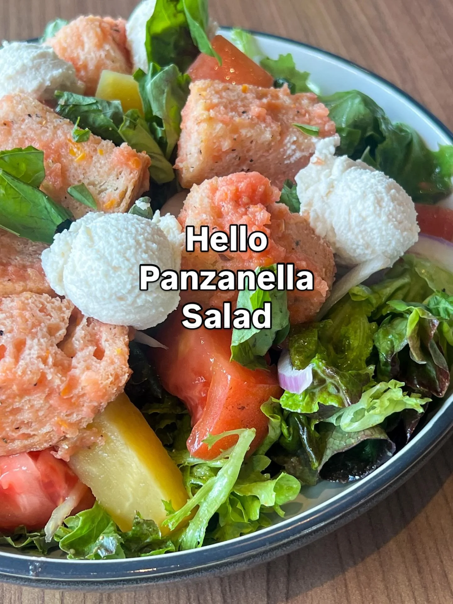 Panzanella perfection 🥗✨ made with @greener_roots hydro greens, juicy tomatoes, golden beets, red onion, croutons, almond ricotta, fresh herbs &amp; Italian vinaigrette

Don&rsquo;t forget to make your Easter reservations for this Sunday featuring o