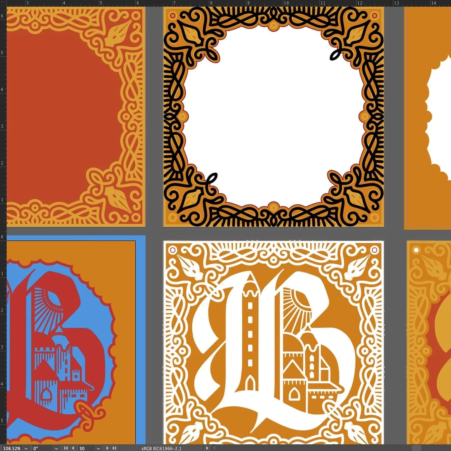 The design layers as vectors