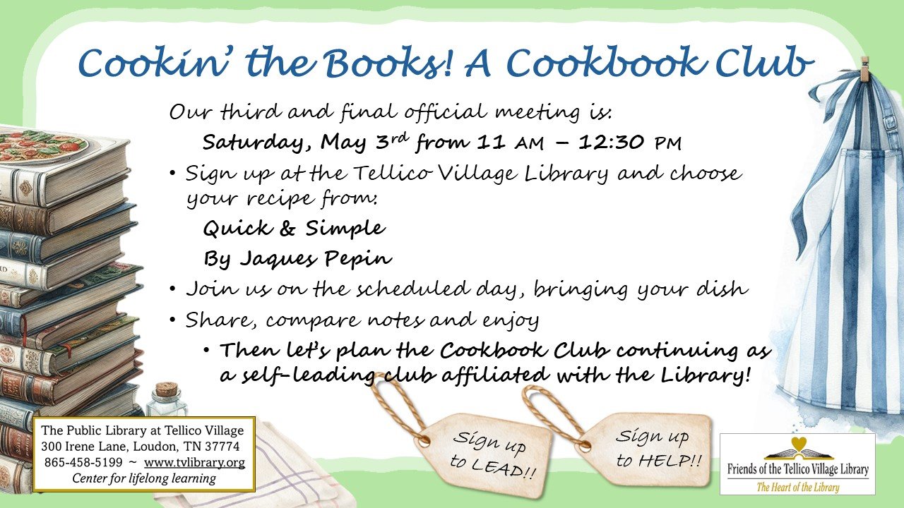 Cookin' The Books! A CookBook Club
