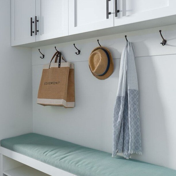 A functional mudroom that feels unpretentious.