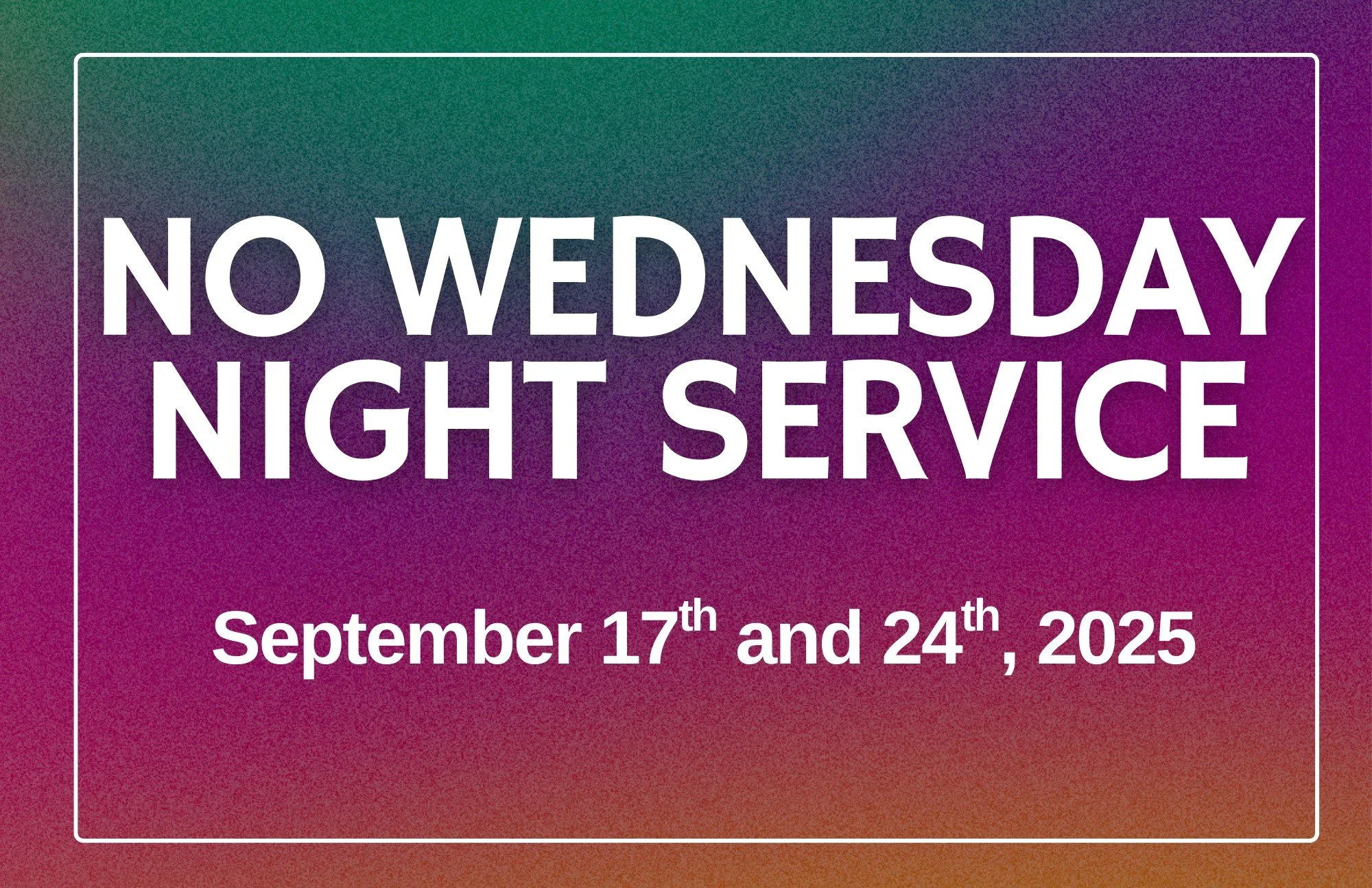 Wednesday Night Dinner & Service