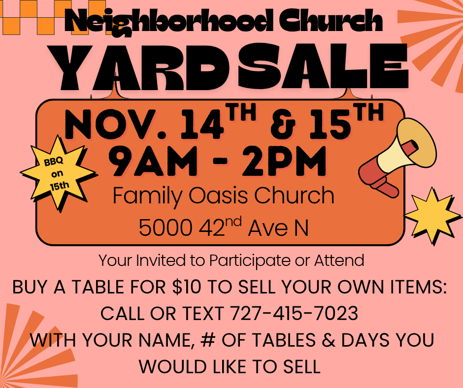Neighborhood Yard Sale