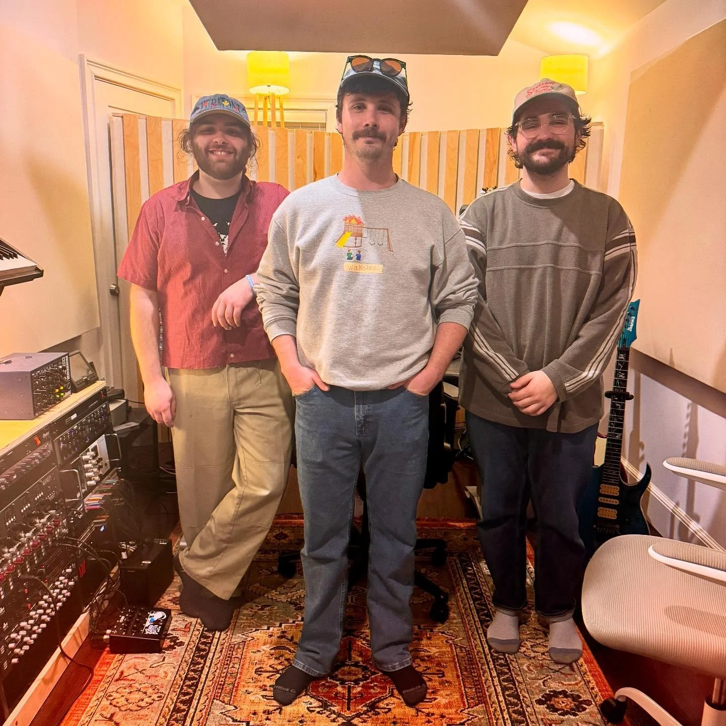 These three badass gentleman came through the studio today and graced us with their even more badass tunes. Really excited for everything @dowsingrod.band have coming up! Check them the f*ck out 🤘