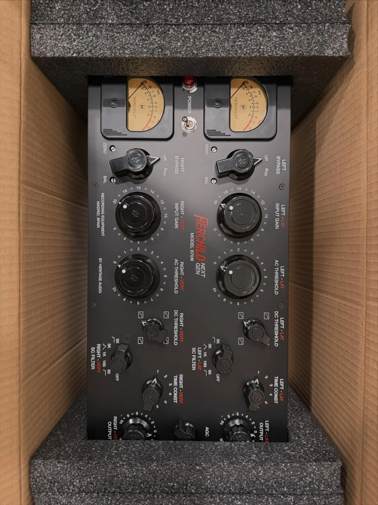 The @heritage_audio_ Herchild 670N landed in Studio A last week and saw session use every single day. Gorgeous unit, very sonically pleasing, a lot more versatile than a true clone. Greatly appreciate the same sidechain options I know and love in our