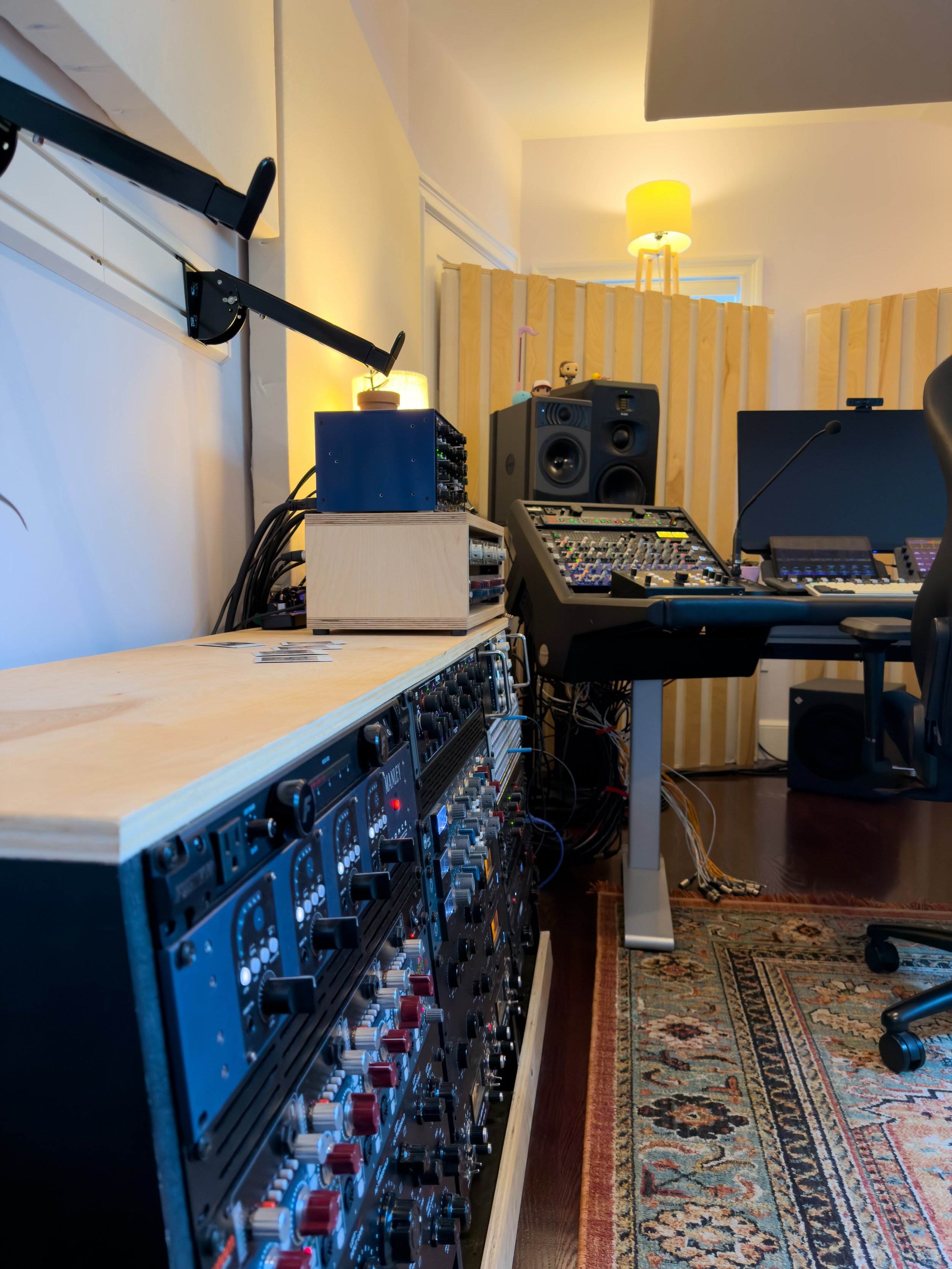 Studio A is about big vibes, big gear, and no compromises. Access one of the North Shore&rsquo;s most comprehensive mic lockers and instrument collections, a spacious tuned control room, drum room, live room / piano room, vocal booth, multiple reverb