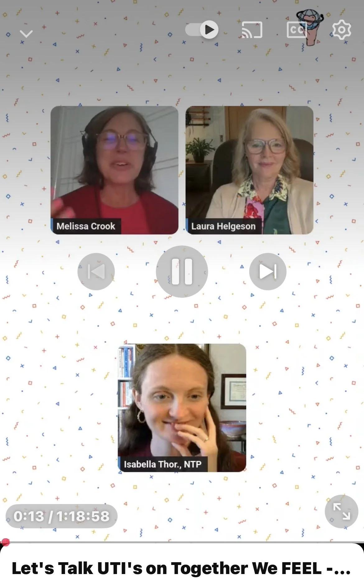 Episode 57: Let’s Talk UTIs | Women’s Health, Chronic UTIs, Bladder Health &amp; Breaking the Silence | Together We FEEL Panel