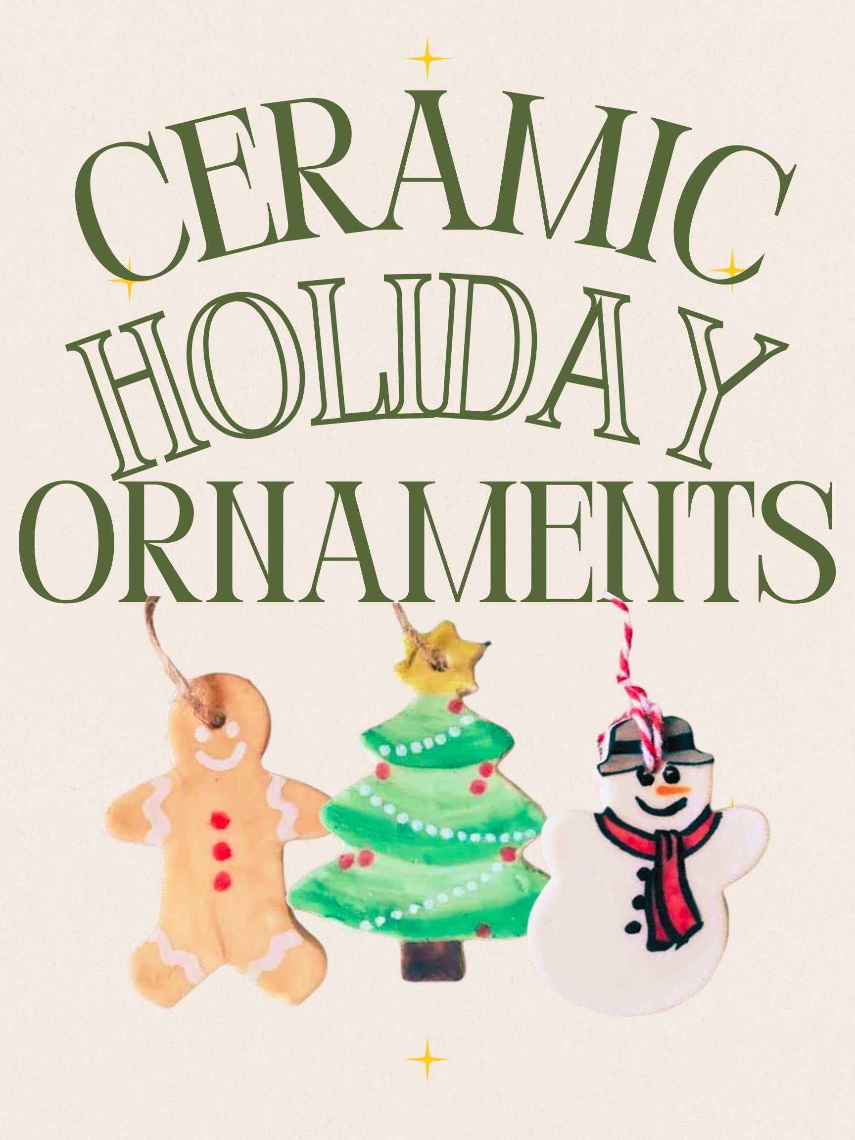 Handmade Workshop; Holiday Ornaments 