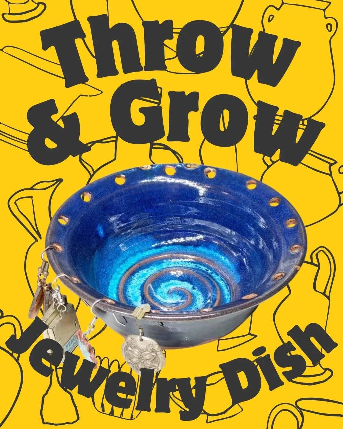 Throw &amp; Grow Wheel Session; Jewelry Dish