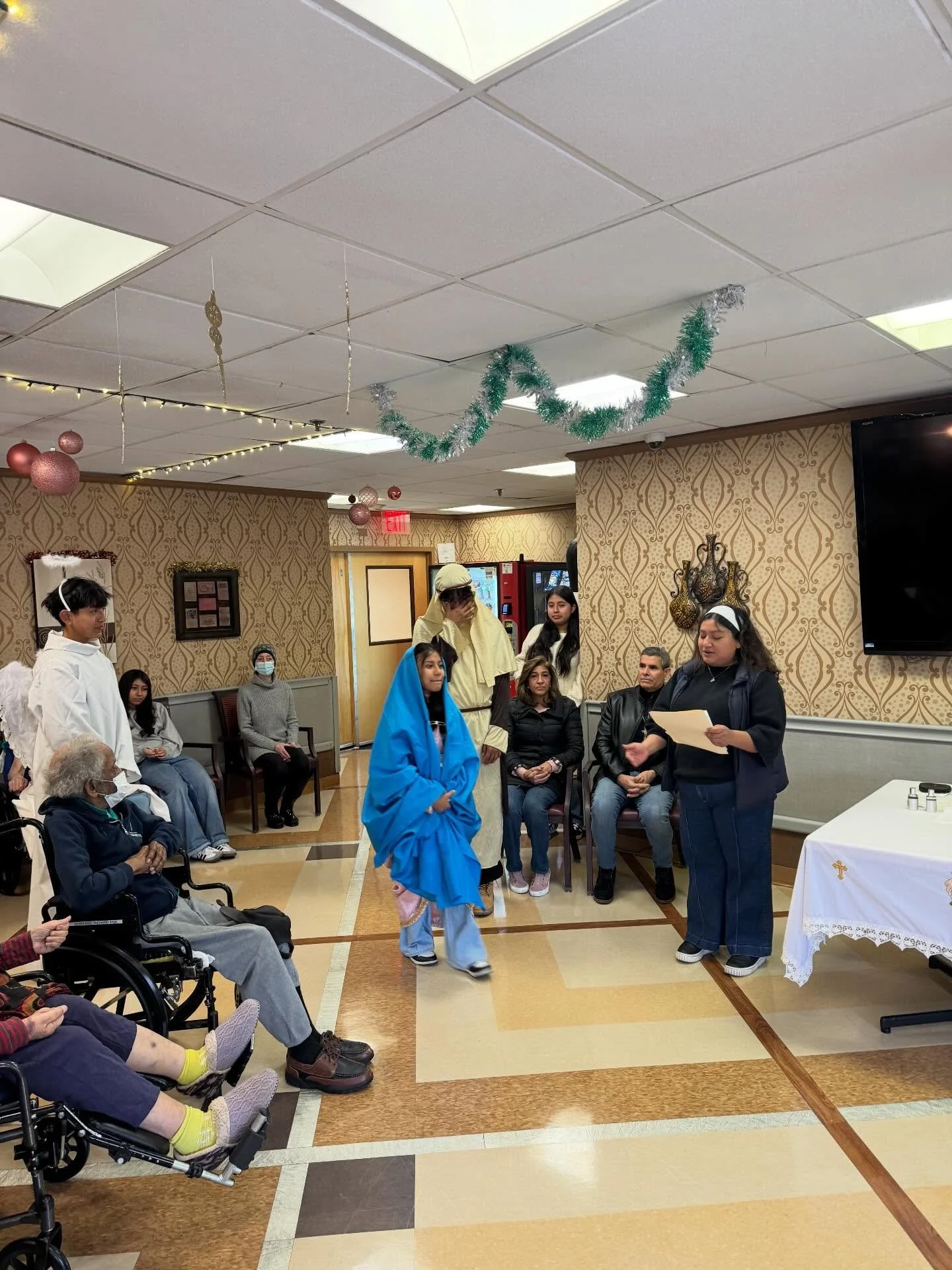 Our youth group sharing joy to the residents at Rego Park Nursing home in Corona. #vivacristorey #youthgroup #christmasiscoming