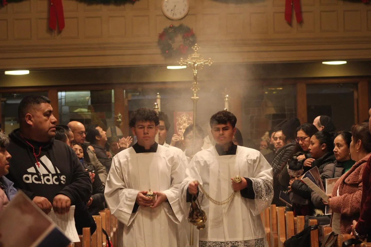 Last Monday we celebrated the solemnity of the immaculate conception of the Blessed Virgin Mary! It was our honor to welcome his excellency, Bishop Octavio Cisneros, Auxiliary Bishop Emeritus of Brooklyn, to celebrate the holy sacrifice of the Mass w