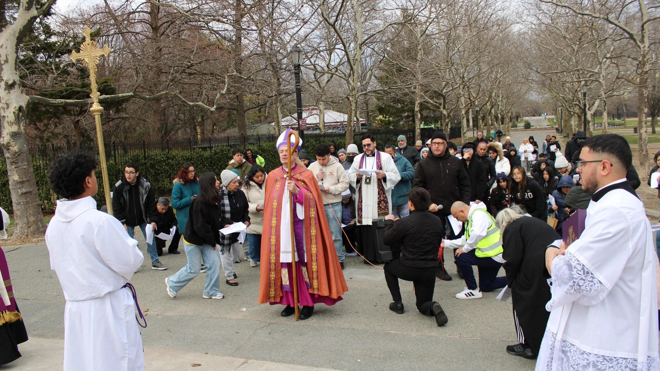 This past Friday, March 27, our parish community was honored to be joined by Bishop Robert Brennan for a beautiful Stations of the Cross procession to Flushing Meadows&ndash;Corona Park. Together, we publicly witnessed our faith and prayed as a commu