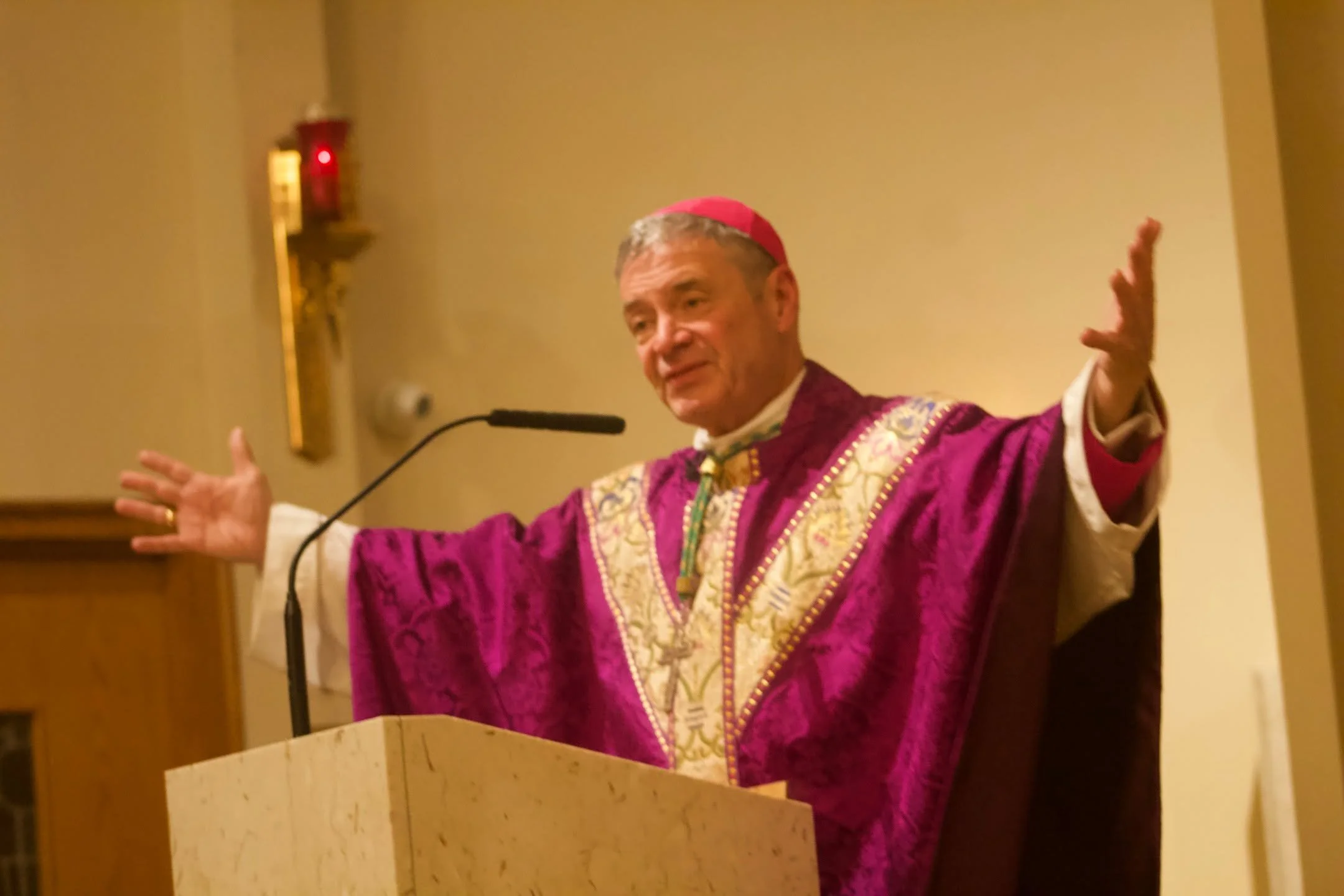 In addition, this past Friday, March 27, our parish community had the honor of continuing to welcome and pray with Bishop Robert Brennan, our diocesan bishop for the Diocese of Brooklyn and Queens, who celebrated Holy Mass in honor of Our Lady at the