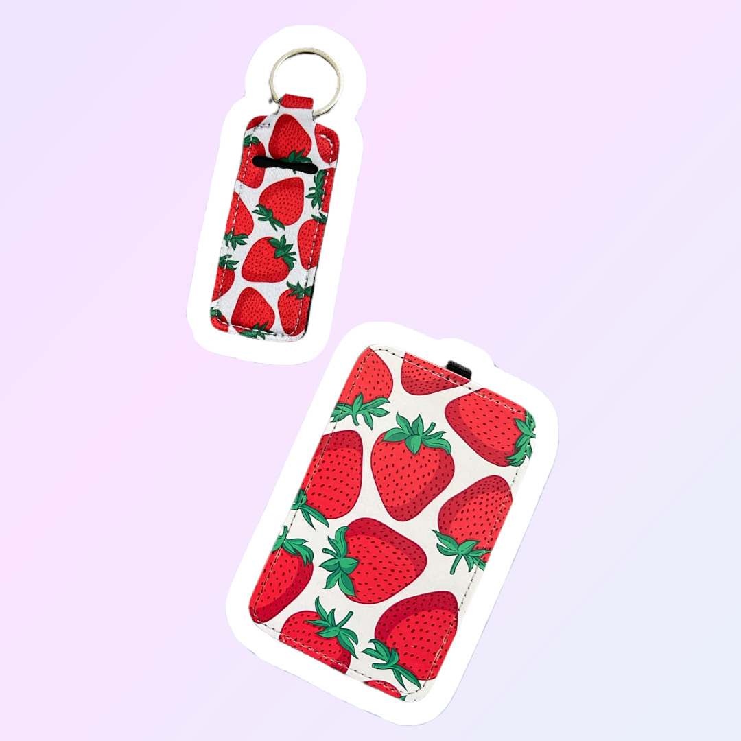 Card Holder With Free Matching Chapstick Holder