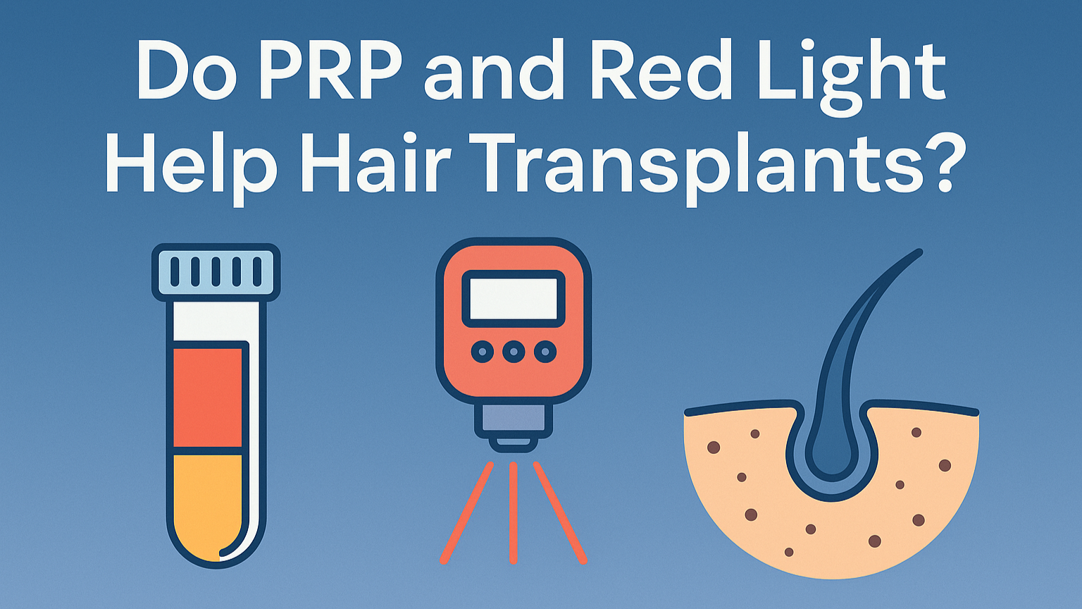 Do PRP and Red Light Therapy Really Help Improve Hair Graft Survival?