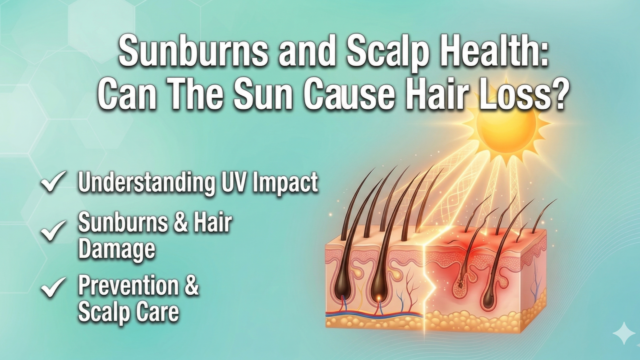 Sunburns and Scalp Health: Can The Sun Cause Hair Loss?