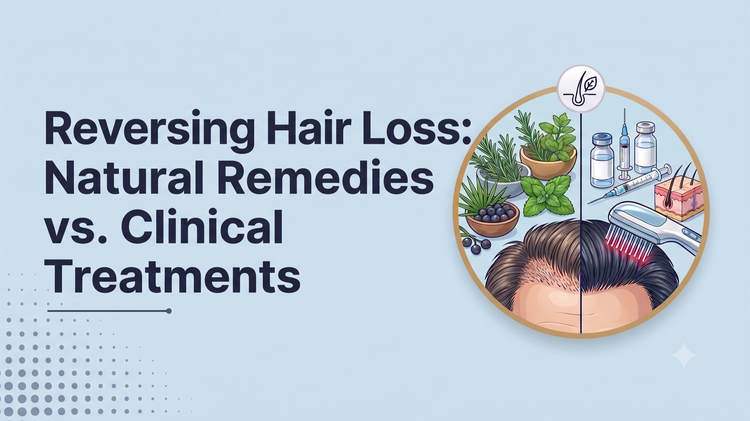 Reversing Hair Loss: Natural Remedies vs. Clinical Treatments