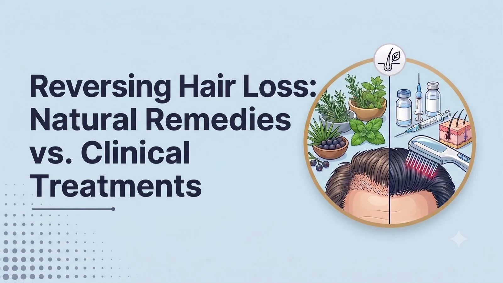 Reversing Hair Loss: Natural Remedies vs. Clinical Treatments