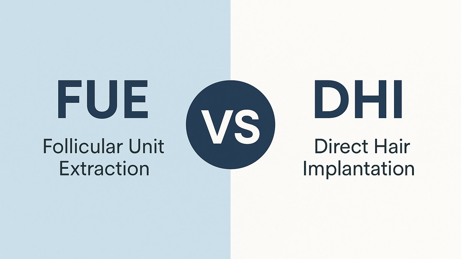 FUE vs DHI: What’s the Difference—and Which Hair Transplant Method is Best?
