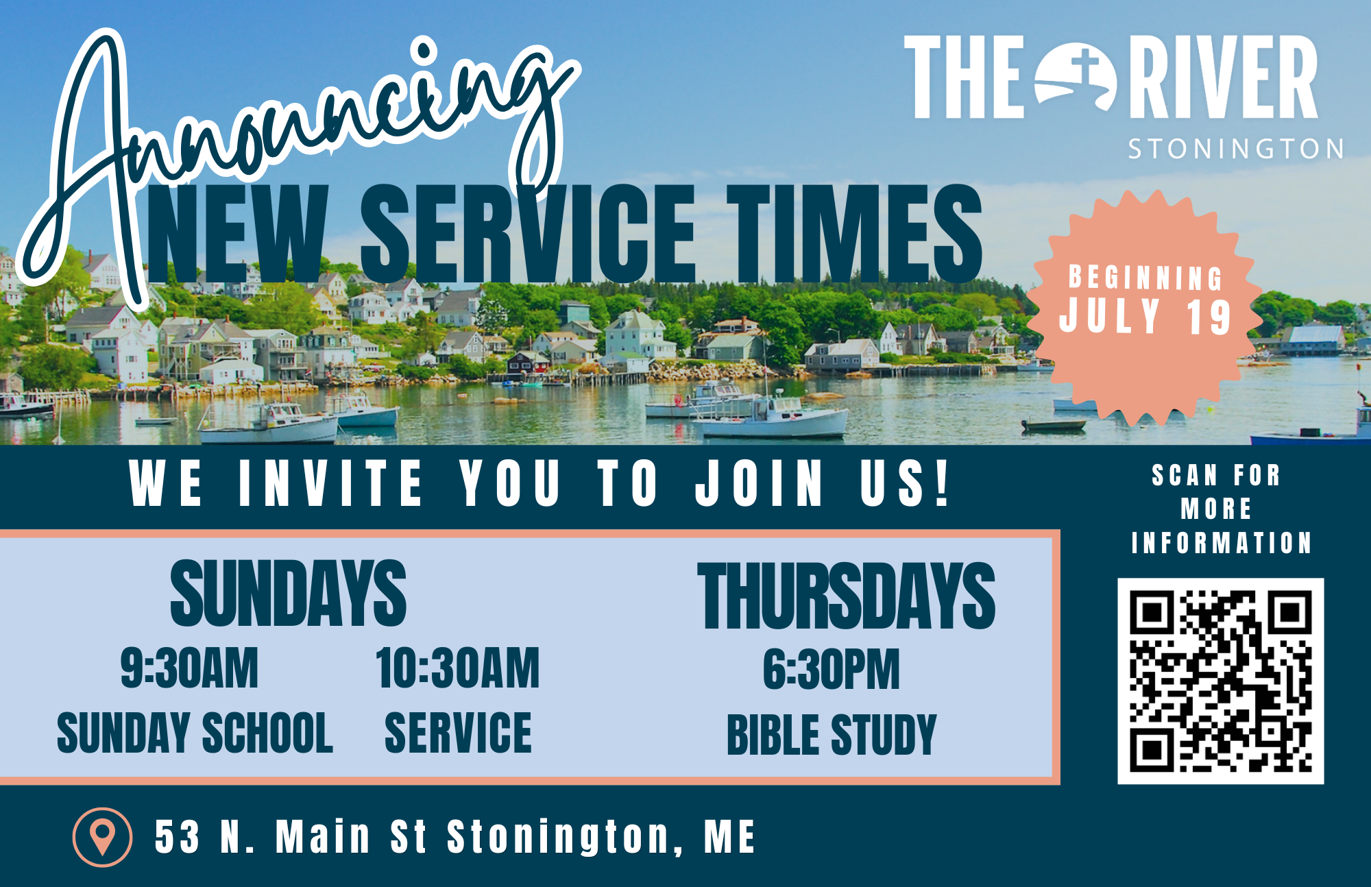 Sundays at our Stonington Campus!