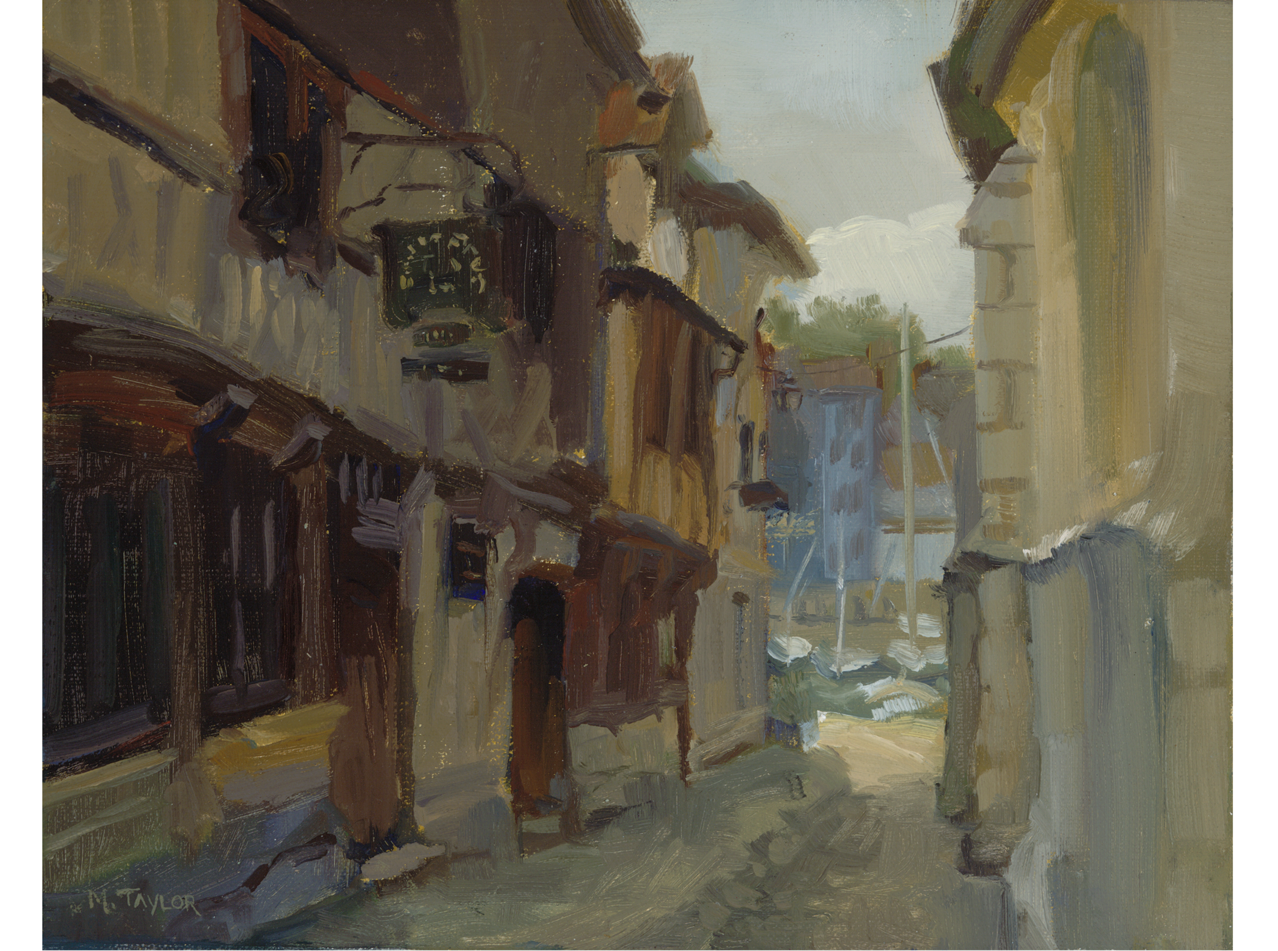 Rue de la Prison, Honfleur, 8 x 10, Oil on Linen Board