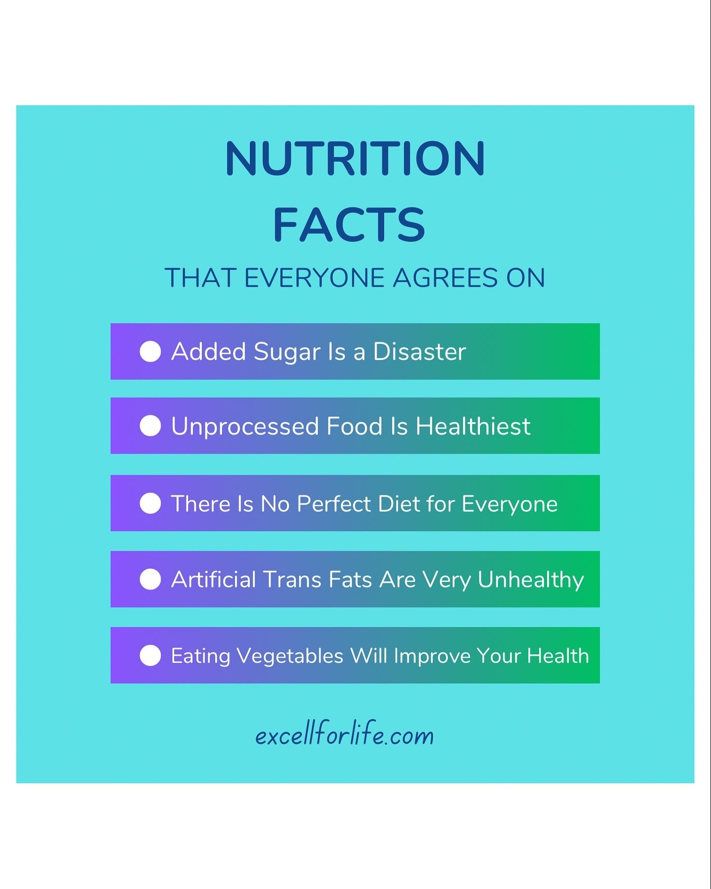 I think most everyone agrees that sugar and unprocessed foods are extremely unhealthy for our bodies!! We should all strive to eat whole foods, and a good mix of fruits and veggies.  These help our bodies fight off infections, reduce inflammation and