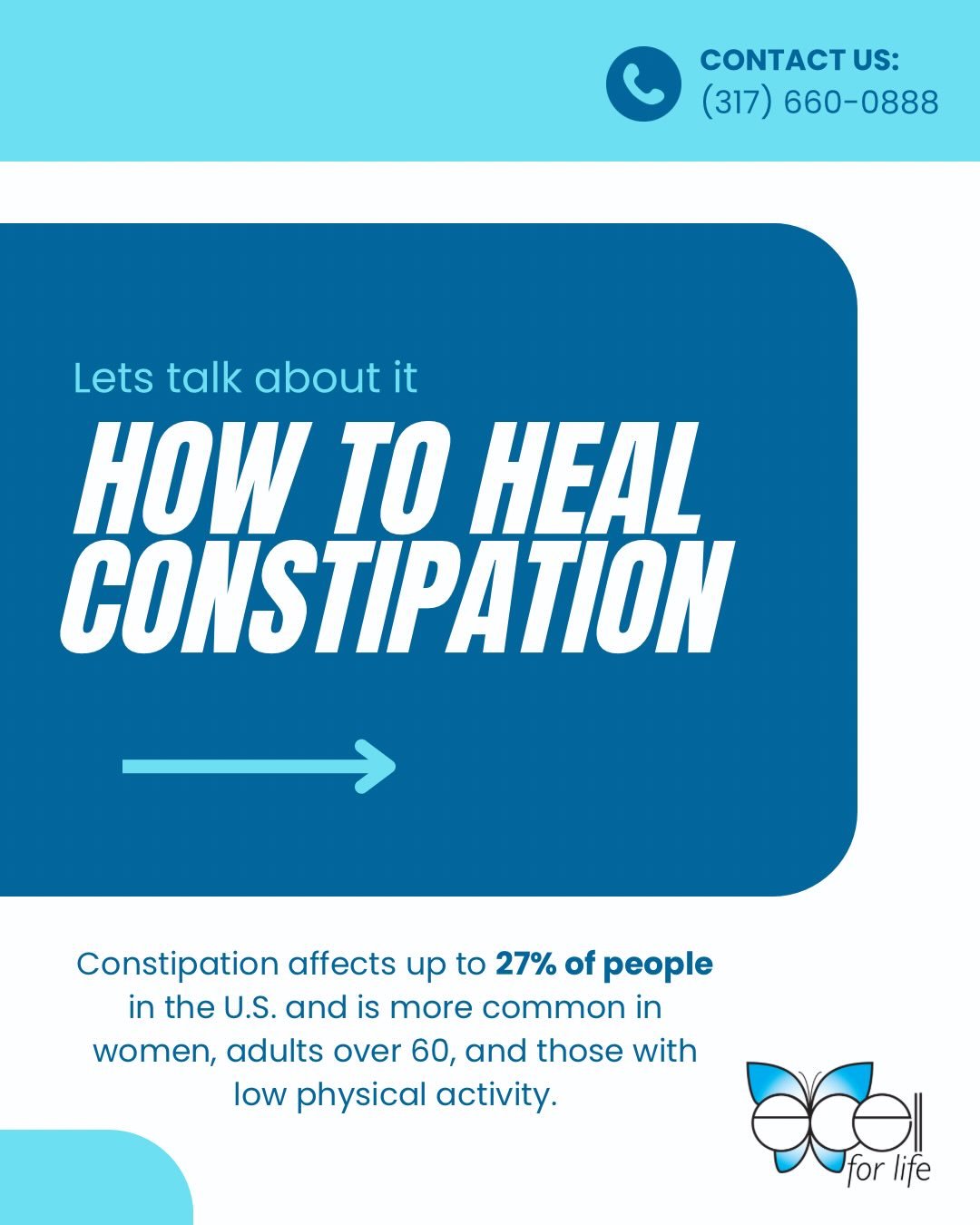How to Heal Constipation&hellip;let&rsquo;s talk about it.

Constipation affects up to 27% of people and isn&rsquo;t just &ldquo;going less often.&rdquo; It may include hard stools, straining, feeling unfinished, or fewer than 3 bowel movements per w